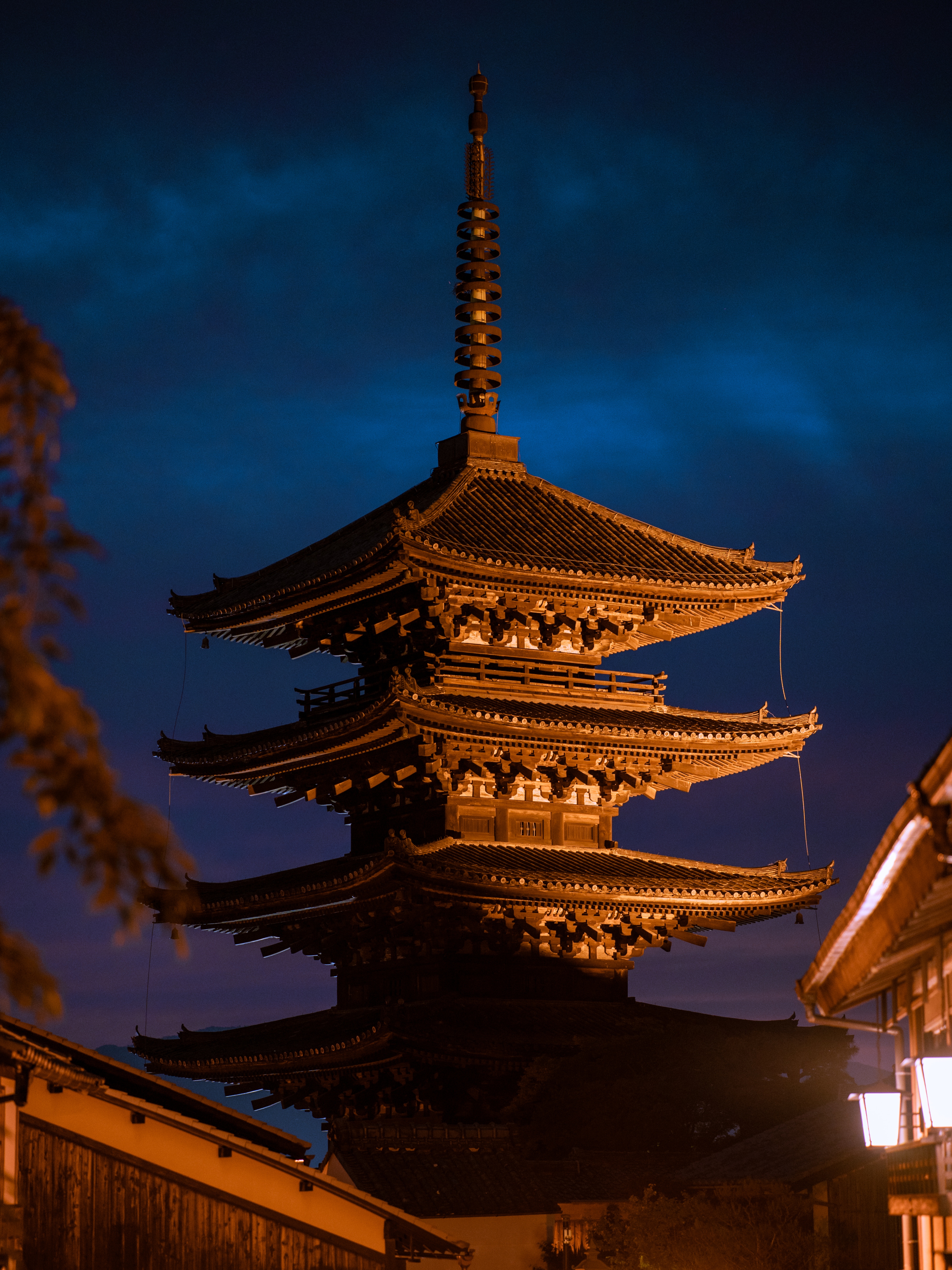 Yasaka Pagoda at Night,拍攝於日本・京都